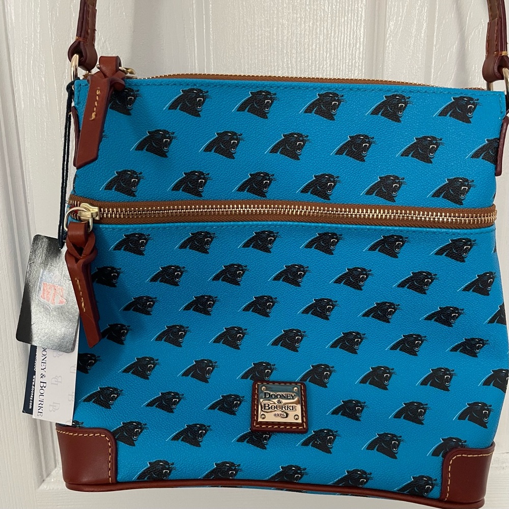 NWT Dooney & Bourke Carolina panthers crossbody bag